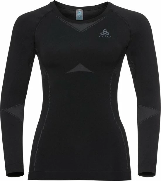 Odlo Suw Top Crew Neck L/S Performance Light Sportshirt Dames - Black 5 Odlo Suw Top Crew Neck L/S Performance Light Sportshirt Dames - Black - Afbeelding 3