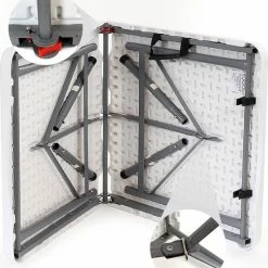 Toboli Klaptafel 120x60x74cm Campingtafel Wit; Bijzettafel, Inklapbare Tafel - Multistrobe 9 Toboli Klaptafel 120x60x74cm Campingtafel Wit; Bijzettafel, Inklapbare Tafel - Multistrobe -Stroller shop 550x620
