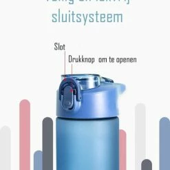 Diller Waterfles Met Rietje - Drinkfles - Handig Sluitsysteem - 750ml - Wit - Tritan & BPA-vrij -Stroller shop 550x631 3