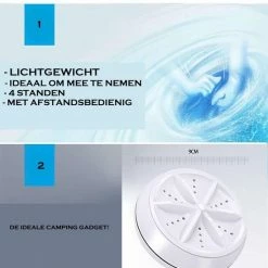 George Napoli Mini Wasmachine - Inclusief Afstandsbediening - 2kg Wascapaciteit -Stroller shop 550x632 6