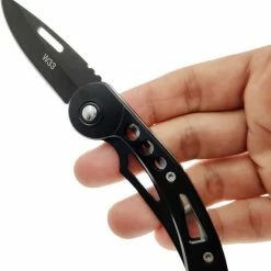 TECQX Z52 Tactical Zakmes - Opvouwbaar - Discreet - Survival Mes – Met Clip - Vlijmscherp – RVS/Staal - Zwart -Stroller shop 550x634 3