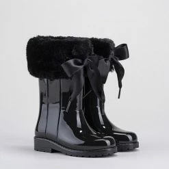 Igor - Regenlaarzen Voor Meisjes - Campera Charol Soft Hoogglans Met Strik - Zwart - Maat 32EU -Stroller shop 550x654 16