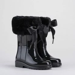 Igor - Regenlaarzen Voor Meisjes - Campera Charol Soft Hoogglans Met Strik - Zwart - Maat 32EU -Stroller shop 550x654 17