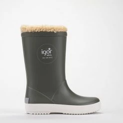 Igor - Regenlaarzen Voor Kinderen - Splash Nautico Borreguito - Kakigroen - Maat 35EU -Stroller shop 550x654 7