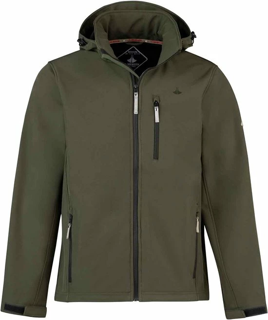 BJØRNSON DAG Softshell Jas 4 Seizoenen Heren - Winddicht - Fleece Gevoerd - Waterafstotend - Ademend - Outdoor Herenjas - Rits Zakken - Tussenjas - Maat 6XL - Olijfgroen 3 BJØRNSON DAG Softshell Jas 4 Seizoenen Heren - Winddicht - Fleece Gevoerd - Waterafstotend - Ademend - Outdoor Herenjas - Rits Zakken - Tussenjas - Maat 6XL - Olijfgroen