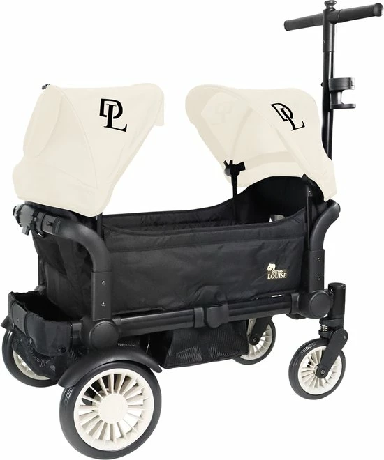 Deryan Luxe Sandy Bolderkar - Duo Buggy - Tandem Buggy - Opvouwbaar - Inklapbare Bolderwagen - Duo Kinderwagen - Cream 9 Deryan Luxe Sandy Bolderkar - Duo Buggy - Tandem Buggy - Opvouwbaar - Inklapbare Bolderwagen - Duo Kinderwagen - Cream - Afbeelding 7