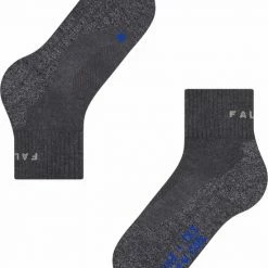 FALKE TK2 Explore Cool Short Wandelsokken Kort Zacht Thermisch Anti-blaar Antizweet Zonder Motief Met Elastische Boord Verkoelend Ademend Sneldrogend Grijs Dames Sportsokken - Maat 39-40 -Stroller shop 550x667