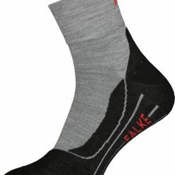 FALKE TK5 Wander Short Wandelsokken Kort Zacht Thermisch Anti-blaar Antizweet Zonder Motief Met Elastische Boord Admend Merinowol Grijs Heren Sportsokken - Maat 44-45 -Stroller shop 550x676 3