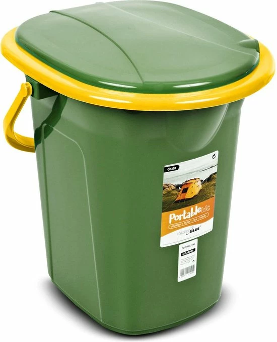 DRAAGBARE TOERISTISCHE TOILETBAK WC 19L GreenBlue GB320GO 3 DRAAGBARE TOERISTISCHE TOILETBAK WC 19L GreenBlue GB320GO