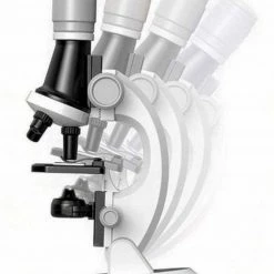 Novity® Microscoop Voor Kinderen - Junior Microscoop - Veel Accessoires - Biologisch - Wetenschap - Educatief - Tot X1200 - LED Verlichting - Kinder Speelgoed - Sinterklaas - Kerst - Wit -Stroller shop 550x680 2