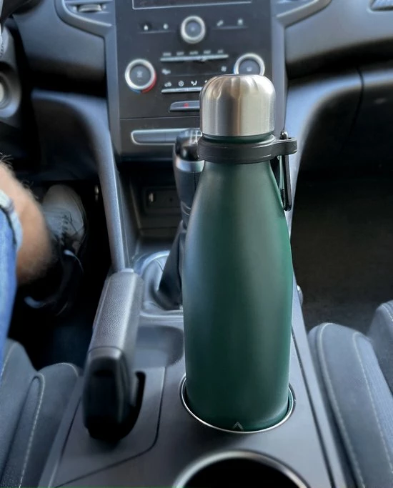 Wattamula Design Eco RVS Drinkfles - Mosgroen - Extra Dop Met Rietje En Carrier - 500 Ml - Waterfles - Thermosfles - Sport 5 Wattamula Design Eco RVS Drinkfles - Mosgroen - Extra Dop Met Rietje En Carrier - 500 Ml - Waterfles - Thermosfles - Sport - Afbeelding 3