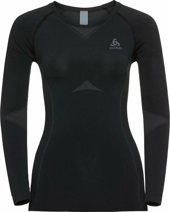 Odlo Suw Top Crew Neck L/S Performance Light Sportshirt Dames - Black 3 Odlo Suw Top Crew Neck L/S Performance Light Sportshirt Dames - Black