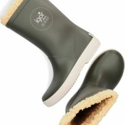 Igor - Regenlaarzen Voor Kinderen - Splash Nautico Borreguito - Kakigroen - Maat 35EU -Stroller shop 550x686 3