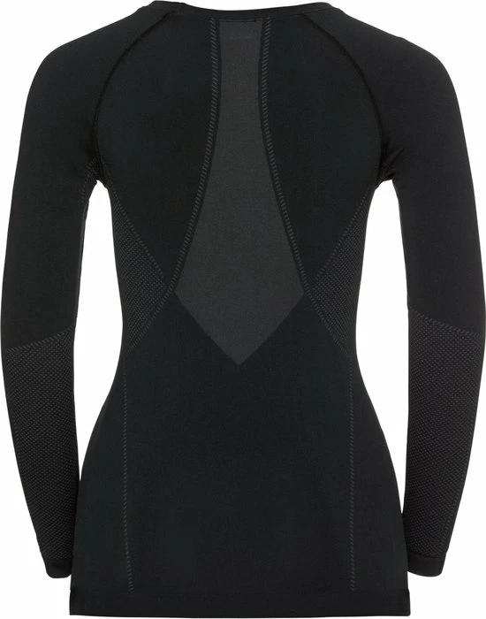 Odlo Suw Top Crew Neck L/S Performance Light Sportshirt Dames - Black 4 Odlo Suw Top Crew Neck L/S Performance Light Sportshirt Dames - Black - Afbeelding 2