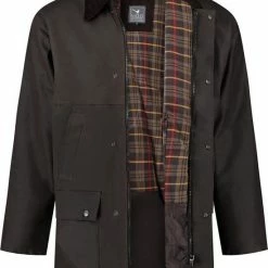 MGO Leisure Wear British Wax Parka Outdoorjas Heren - Maat M