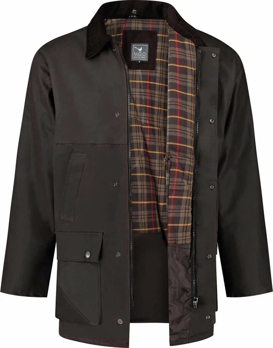 MGO Leisure Wear British Wax Parka Outdoorjas Heren - Maat XXL 8 MGO Leisure Wear British Wax Parka Outdoorjas Heren - Maat XXL - Afbeelding 6