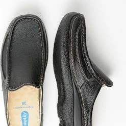 Wolky Comfortschoenen Roll Slide Zwart Leer -Stroller shop 550x710 4