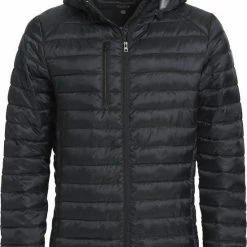 Clique Hudson Hooded Heren Outdoor Jas - Zwart - Maat XL