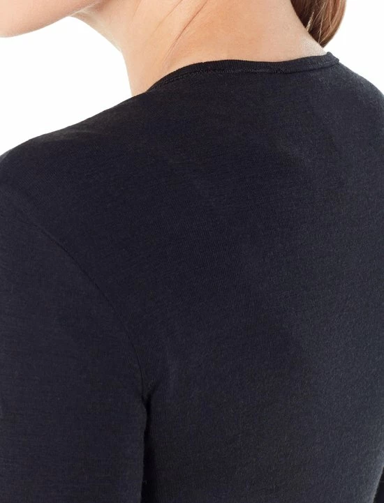 Icebreaker 175 Everyday LS Crewe Dames Thermoshirt - Black - XL 10 Icebreaker 175 Everyday LS Crewe Dames Thermoshirt - Black - XL - Afbeelding 8