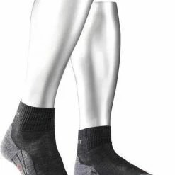FALKE TK5 Wander Short Wandelsokken Kort Zacht Thermisch Anti-blaar Antizweet Zonder Motief Met Elastische Boord Admend Merinowol Grijs Dames Sportsokken - Maat 37-38 -Stroller shop 550x722 11