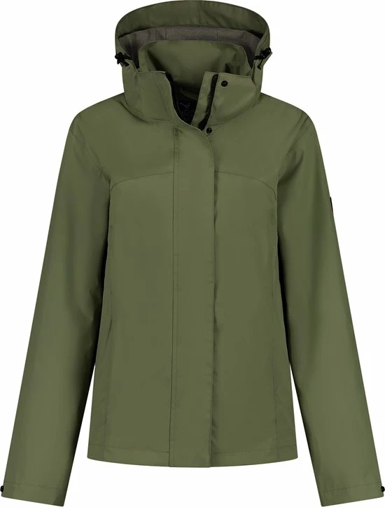 MGO Leisure Wear MGO Jane Jacket - Regenjas Dames - Kort Wind- En Waterdicht Jack - Olijfgroen - Maat M 9 MGO Leisure Wear MGO Jane Jacket - Regenjas Dames - Kort Wind- En Waterdicht Jack - Olijfgroen - Maat M - Afbeelding 7