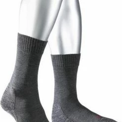 FALKE TK2 Explore Wandelsokken Warm Winter Zacht Thermisch Ademend Anti-blaar Antizweet Zonder Motief Met Elastische Boord Merinowol Grijs Dames Sportsokken - Maat 39-40 -Stroller shop 550x726 2