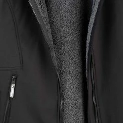 BJØRNSON Signe Softshell Winterjas Parka Dames - Teddy - Maat 40 - Zwart -Stroller shop 550x732 1