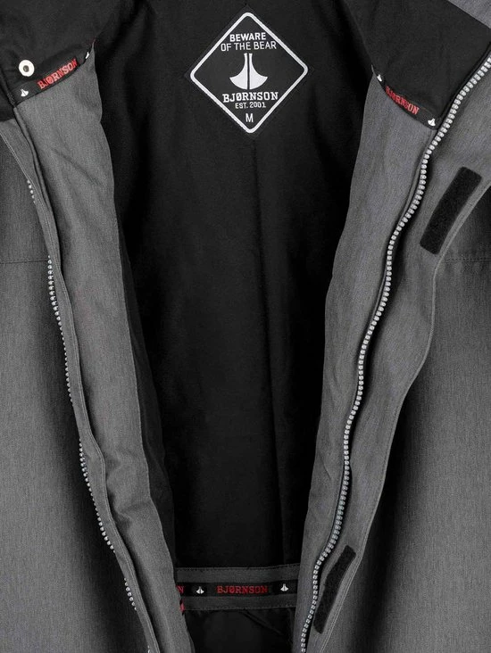 BJØRNSON Kick Regenjas / Winterjas Heren - Waterdicht - Maat M - Antraciet 8 BJØRNSON Kick Regenjas / Winterjas Heren - Waterdicht - Maat M - Antraciet - Afbeelding 6