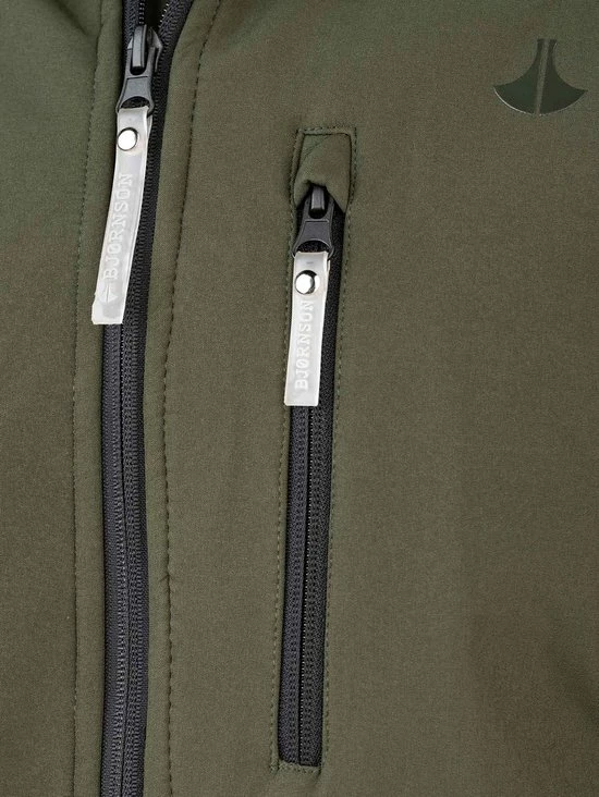 BJØRNSON DAG Softshell Jas 4 Seizoenen Heren - Winddicht - Fleece Gevoerd - Waterafstotend - Ademend - Outdoor Herenjas - Rits Zakken - Tussenjas - Maat 6XL - Olijfgroen 6 BJØRNSON DAG Softshell Jas 4 Seizoenen Heren - Winddicht - Fleece Gevoerd - Waterafstotend - Ademend - Outdoor Herenjas - Rits Zakken - Tussenjas - Maat 6XL - Olijfgroen - Afbeelding 4