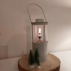 BBQ Collection Olielamp - Kleur Wit - Kerst Decoratie - 250ml - 25cm Hoog