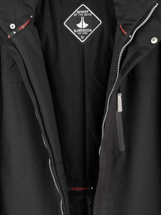BJØRNSON Kick Regenjas / Winterjas Heren - Waterdicht - Maat XL - Zwart 9 BJØRNSON Kick Regenjas / Winterjas Heren - Waterdicht - Maat XL - Zwart - Afbeelding 7