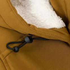 BJØRNSON Signe Softshell Winterjas Parka Dames - Teddy - Maat 56 - Tapenade -Stroller shop 550x732 91