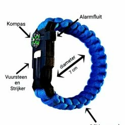 Now4you Paracord Survival Armbanden Set 4 Kleuren Met Kompas -Stroller shop 550x733 37