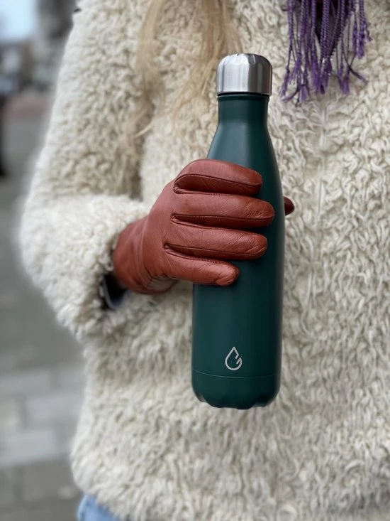 Wattamula Design Eco RVS Drinkfles - Mosgroen - Extra Dop Met Rietje En Carrier - 500 Ml - Waterfles - Thermosfles - Sport 6 Wattamula Design Eco RVS Drinkfles - Mosgroen - Extra Dop Met Rietje En Carrier - 500 Ml - Waterfles - Thermosfles - Sport - Afbeelding 4