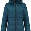 Kjelvik Dames Winterjas - Dames Winterjas Padded - Florine - Blue - Maat 38 -Stroller shop 550x735