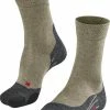 FALKE TK2 Explore Melange Wandelsokken Warm Winter Zacht Thermisch Ademend Anti-blaar Antizweet Zonder Motief Met Elastische Boord Merinowol Groen Heren Sportsokken - Maat 39-41 -Stroller shop 550x744 3