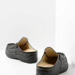 Wolky Comfortschoenen Roll Slide Zwart Leer -Stroller shop 550x745 10