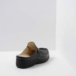 Wolky Comfortschoenen Roll Slide Zwart Leer -Stroller shop 550x745 7