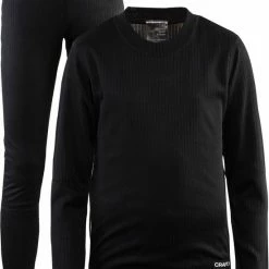 Craft Baselayer Set Thermoset Kinderen - Black - Maat 110