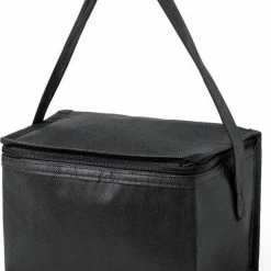 Merkloos Kleine Mini Koeltas Zwart Voor 6 Blikjes Inclusief 2 Koelelementen - Compacte Koelboxen/koeltassen En Elementen -Stroller shop 550x752 1