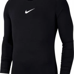 Nike Dry Park First Layer Longsleeve Shirt Thermoshirt - Maat 116 - Unisex - Zwart 116/128