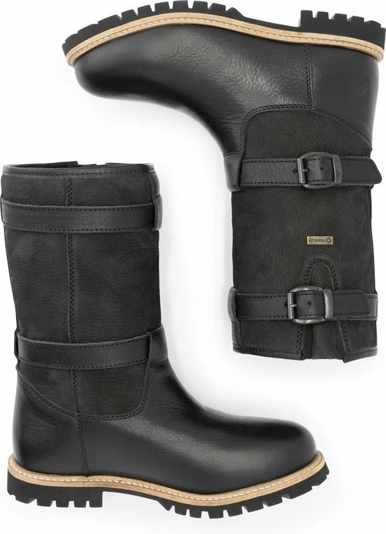 Travelin' Sweden Dames Outdoorlaarzen - Waterdicht En Ademend - Wol Gevoerde Wandellaars - Zwart Leer - Maat 38 7 Travelin' Sweden Dames Outdoorlaarzen - Waterdicht En Ademend - Wol Gevoerde Wandellaars - Zwart Leer - Maat 38 - Afbeelding 5