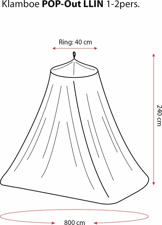 Deconet 'POP-OUT I' Reisklamboe-geimpregneerd-1pers-H240xomtrek800cm-Wit 5 Deconet 'POP-OUT I' Reisklamboe-geimpregneerd-1pers-H240xomtrek800cm-Wit - Afbeelding 3