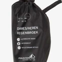 Mountain Peak Dames/heren Regenbroek - Zwart - Maat M -Stroller shop 550x762 6
