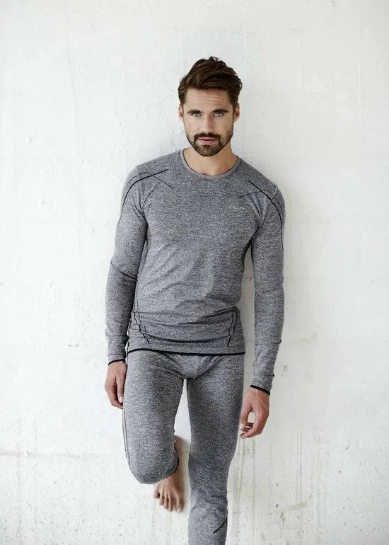 Craft Active Comfort Roundneck Ls Sportshirt Heren - Black Melange 7 Craft Active Comfort Roundneck Ls Sportshirt Heren - Black Melange - Afbeelding 5