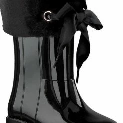 Igor - Regenlaarzen Voor Meisjes - Campera Charol Soft Hoogglans Met Strik - Zwart - Maat 32EU -Stroller shop 550x772 3