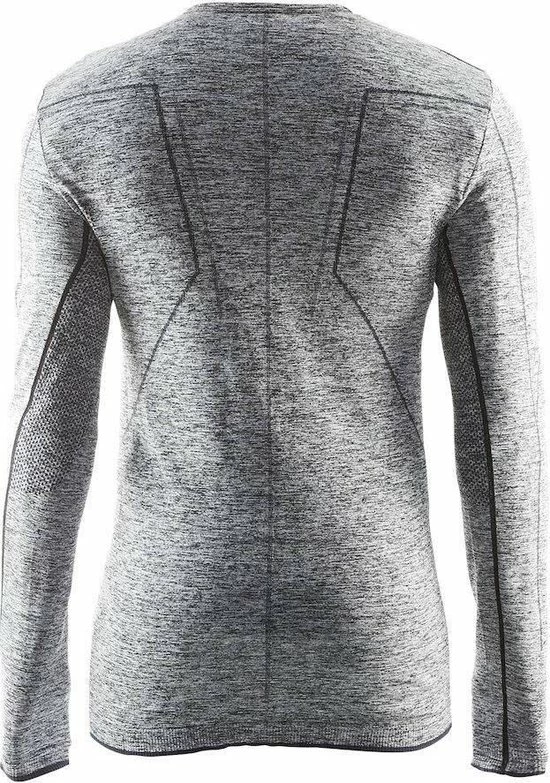 Craft Active Comfort Roundneck Ls Sportshirt Heren - Black Melange 5 Craft Active Comfort Roundneck Ls Sportshirt Heren - Black Melange - Afbeelding 3