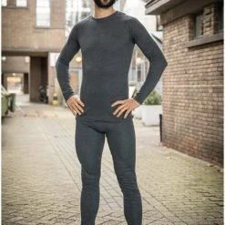 Chimb Thermokleding - Heren - Maat M - Shirt+Broek - Thermowear - Thermoset - Antraciet - Winterset -Stroller shop 550x805 4