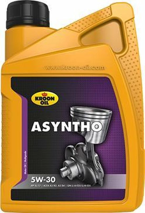 Kroon-Oil Kroon Oil Asyntho 5W30 Motorolie - 1 L Flacon - 31070 7 Kroon-Oil Kroon Oil Asyntho 5W30 Motorolie - 1 L Flacon - 31070 - Afbeelding 5