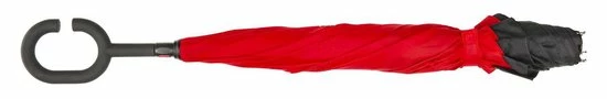 Merkloos Impliva RU-6 Inside Out Windproof Paraplu - Dubbeldoeks - Ø 107 Cm - Zwart/Rood 7 Merkloos Impliva RU-6 Inside Out Windproof Paraplu - Dubbeldoeks - Ø 107 Cm - Zwart/Rood - Afbeelding 5